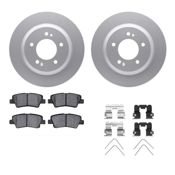 Dynamic Friction Co 4312-21027, Geospec Rotors with 3000 Series Ceramic Brake Pads includes Hardware, Silver 4312-21027